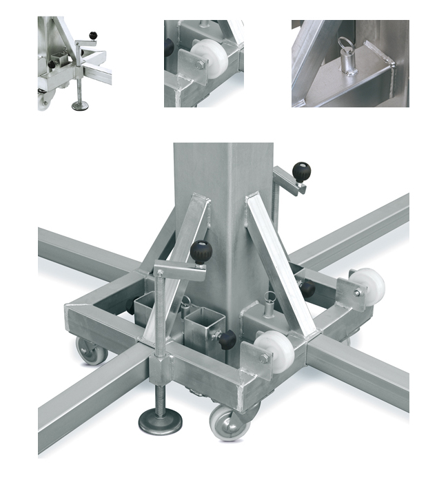 Фото Work LW-290  Раздвижная световая стойка-элеватор