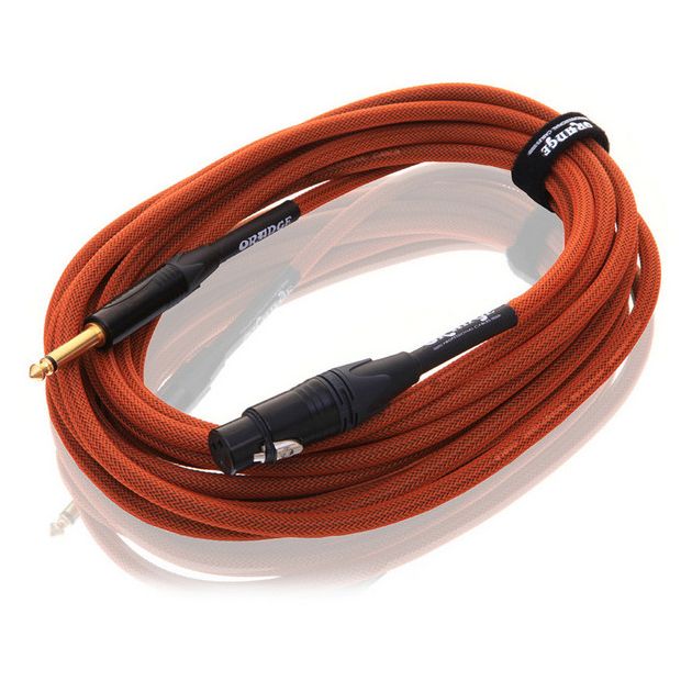 Фото Orange CA-JX-MIC-OR-20  шнур микрофонный Jack-XLR, 6м, оранжевый