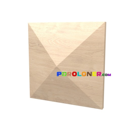 Фото Деревянная акустическая панель — Пирамида