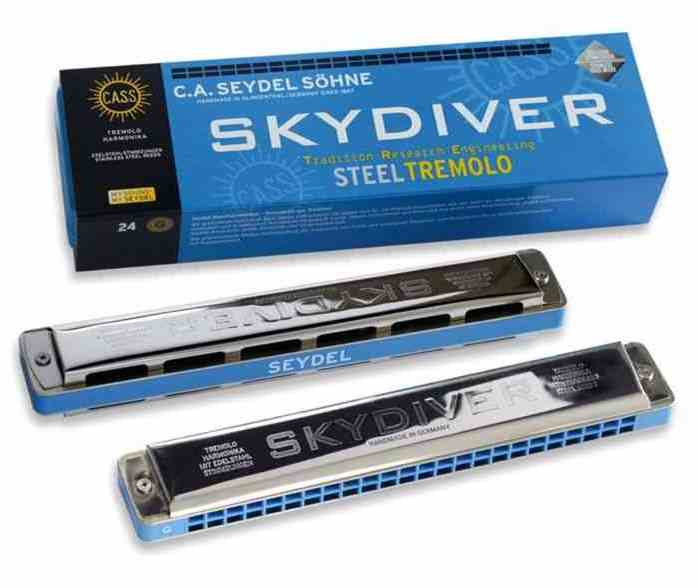 Фото Губная гармошка тремоло Seydel Sohne 25480G Skydiver G