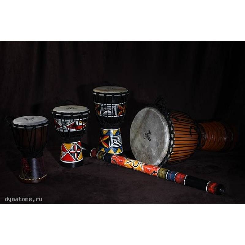 Фото YUKA DJWT06-12 - Джембе с верёвочной настройкой Юка