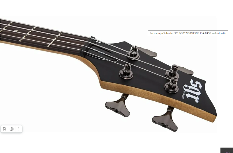 Фото Бас гитара Schecter SGR C-4 BASS WSN