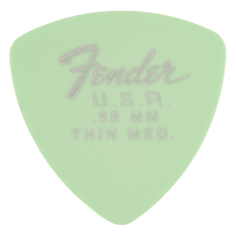 Фото Медиатор FENDER 346 DURA-TONE .58 12 PK Surf Green