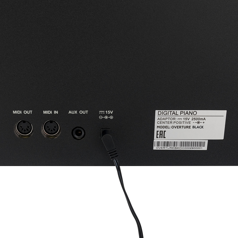 Фото Цифровое пианино с фортепианными аккомпанементами ROCKDALE Overture Black