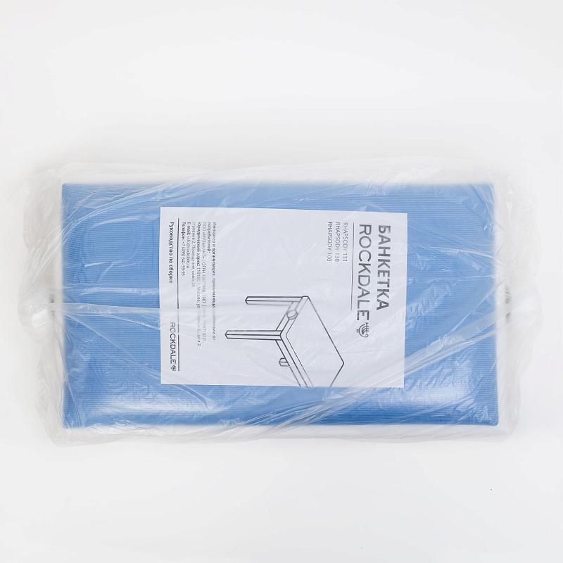 Фото Банкетка для пианиста ROCKDALE RHAPSODY 131 SV WHITE BLUE