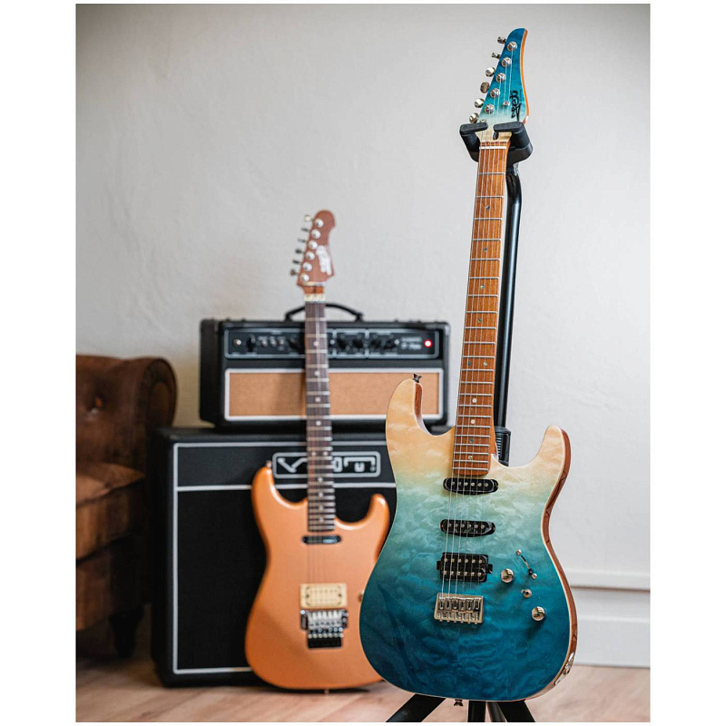 Фото Электрогитара JET JS-1000 QTBL