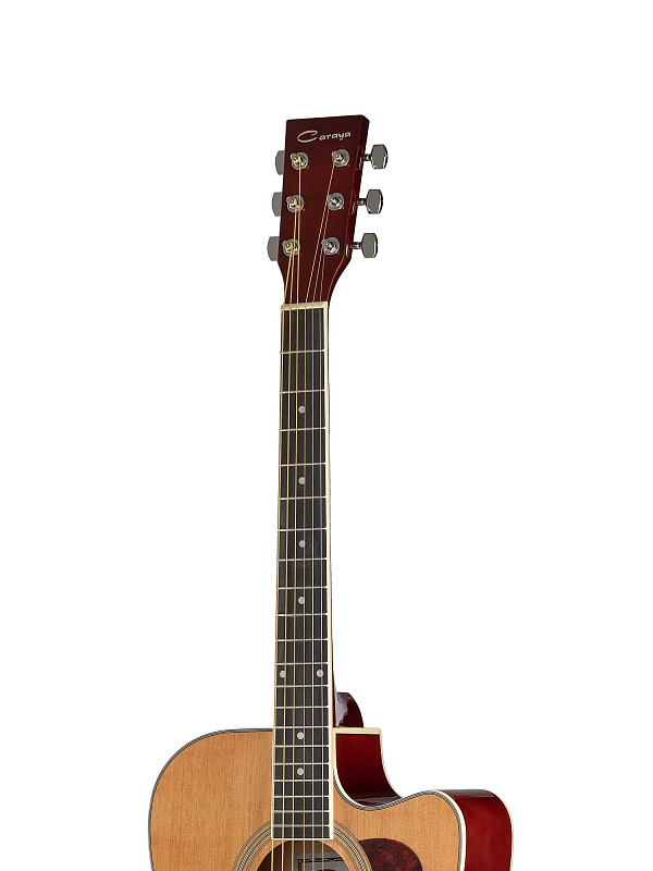 Фото Акустическая гитара, с вырезом, цвет натуральный, Caraya F641-N