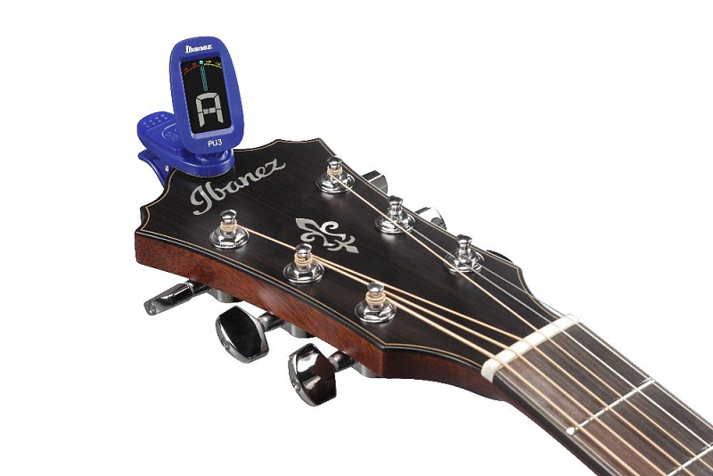 Фото Гитарный хроматический тюнер IBANEZ PU3-BL CLIP TUNER