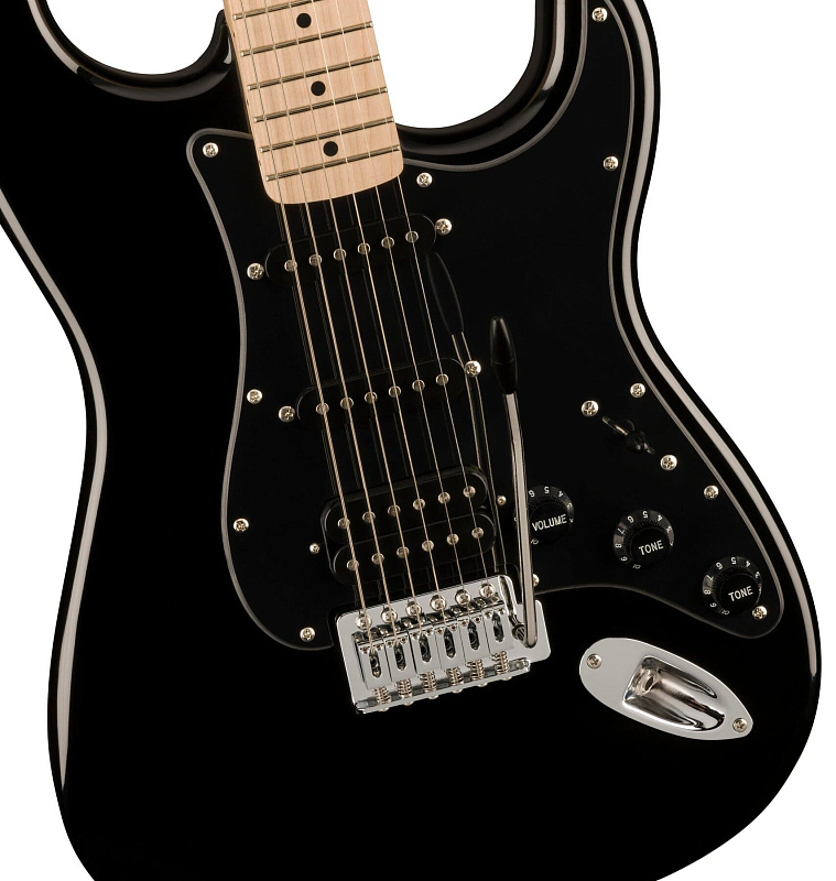 Фото Электрогитара FENDER SQUIER SONIC STRAT HSS MN Black