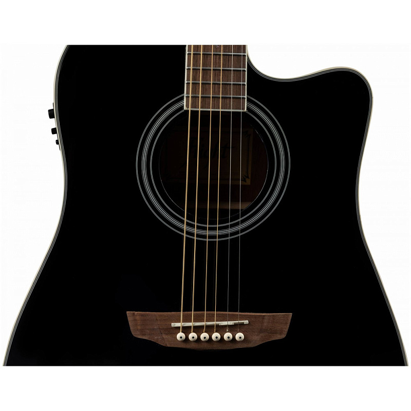 Фото Электроакустическая гитара FLIGHT AD-200 CEQ BK
