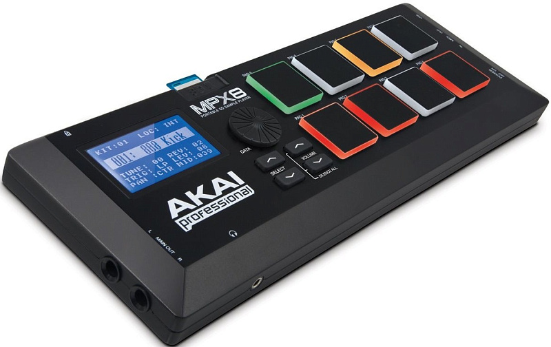 Фото AKAI PRO MPX8 сэмпл-плеер с пэдами MPC
