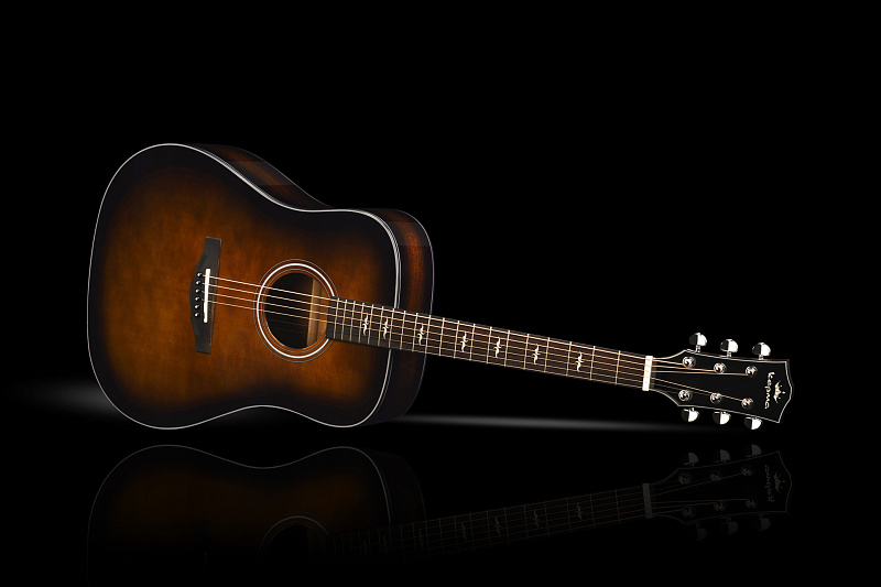 Фото Трансакустическая гитара KEPMA F1E-D Cherry Sunburst