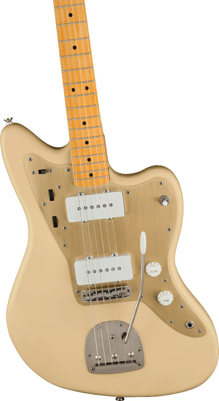 Фото Электрогитара FENDER SQUIER 40th Anniversary Jazzmaster MN Aged Hardware Satin Desert Sand