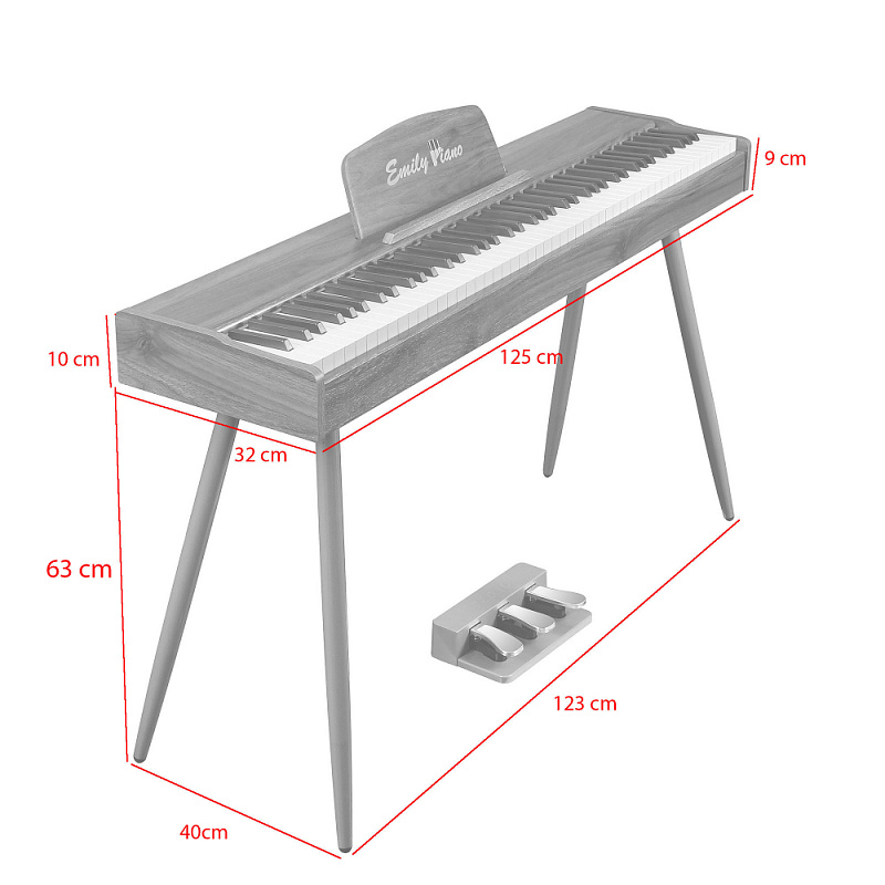 Фото Цифровое фортепиано EMILY PIANO D-47 BK