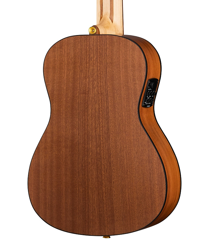 Фото TR3-3 Гитара электро-акустическая, трэвел, сапеле, Poni