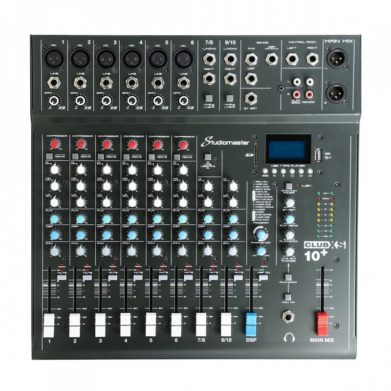 Фото Аналоговый микшер STUDIOMASTER CLUB XS10+