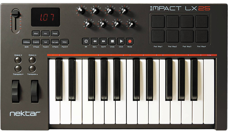 Фото Nektar Impact LX25  USB MIDI-клавиатура 