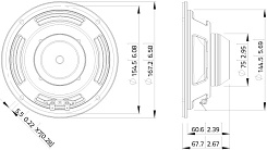 Динамик Lavoce WSN061.52 6.5" 200 Вт 8 Ом