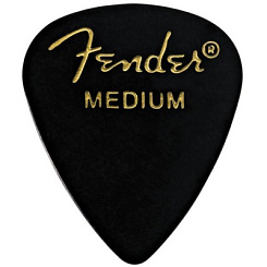 FENDER 351 SHAPE PICKS 1 GROSS BLACK MEDIUM медиатор, цвет ч рный (упакованы по 144 шт)