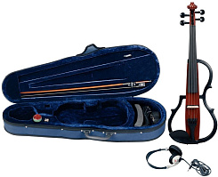 GEWA E-Violine Line Red Brown