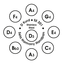 Хендпан Sela SE-201 Harmony D Kurd