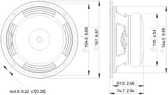 Динамик Lavoce WSF061.52 6.5" 250 Вт 8 Ом