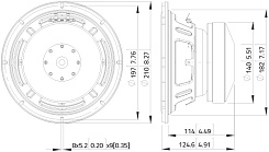 Динамик Lavoce SSF082.00L-4 8" 700 Вт 4 Ом