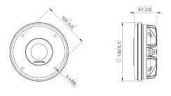 Драйвер ВЧ Lavoce DN14.300T