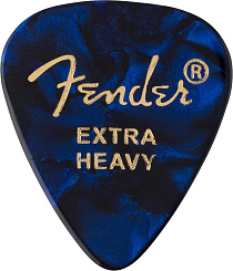 FENDER 351 Shape Premium Picks Extra Heavy Blue Moto 12 Count