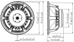 Динамик Lavoce WAF122.50-8 12" 700 Вт 8 Ом